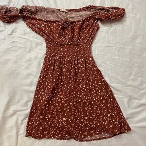 LA hearts off the shoulder dress